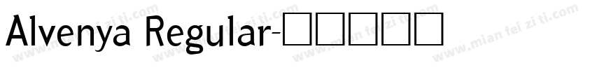Alvenya Regular字体转换